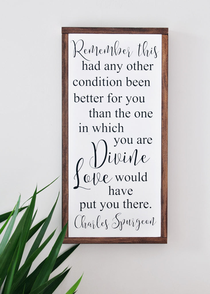 Divine Love Wood Sign 12x24