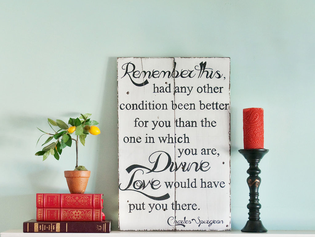 Divine Love 17x26 Wood Sign