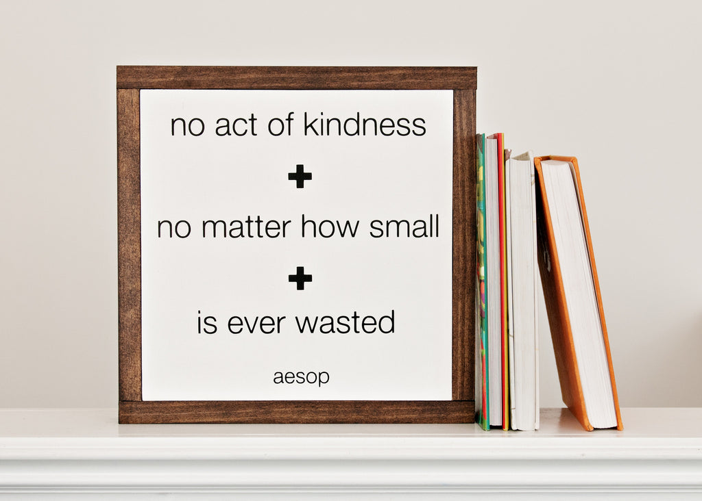 Never Wasted Wood Sign 12x12