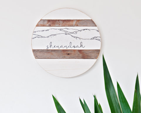 Shenandoah Mountains :: Round Wood Sign